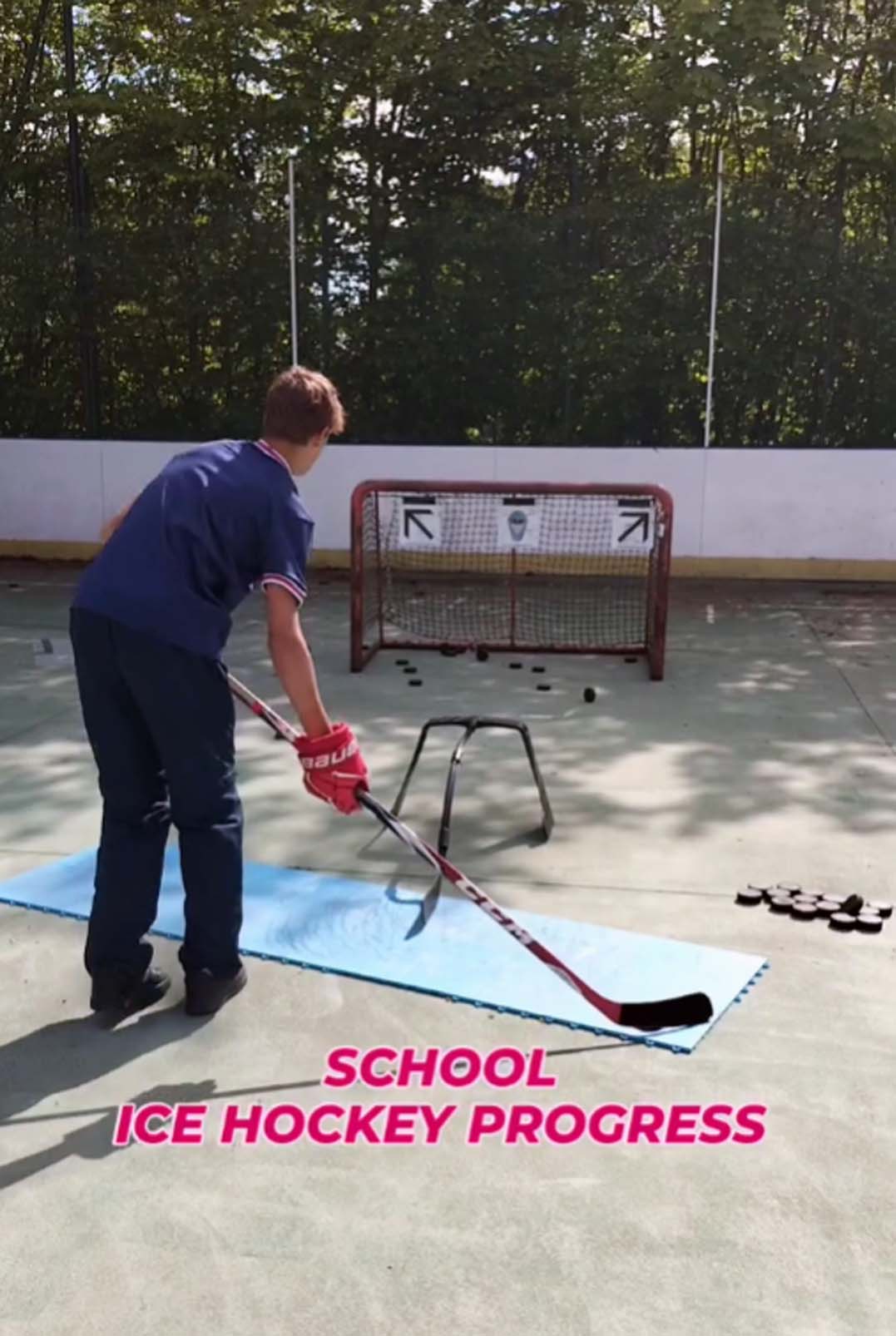 School ice hockey progress